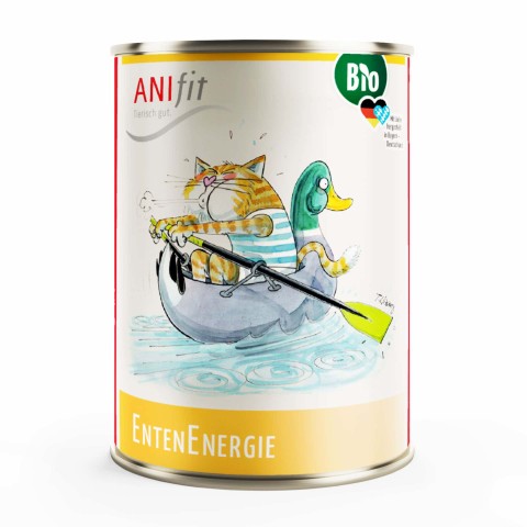 Cat Wet pet food Organic DuckEnergy (Bio-EntenEnergie) 400g 6 Piece -1- Anifit