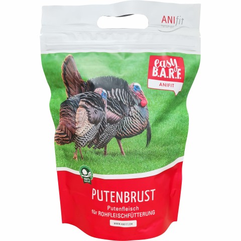 Hund Katze B.A.R.F. Hundefutter Easy Barf Putenbrust 300g 1 Stück -1- Anifit